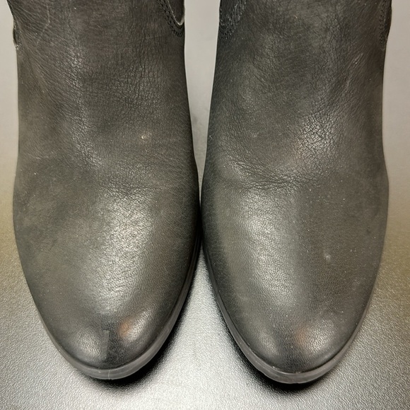 Marc Fisher MFFamous Black Nubuck Leather Mid Calf Boots Booties 10M - Picture 11 of 16